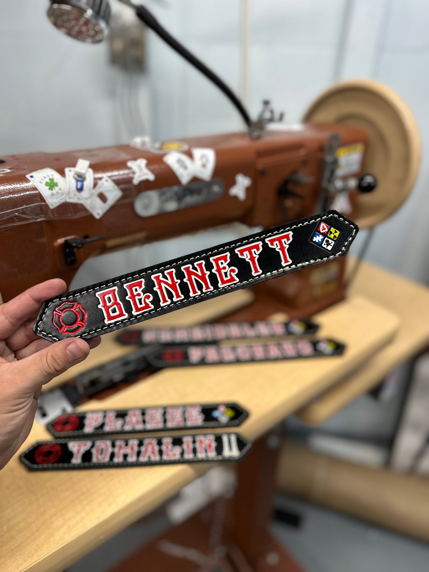 LEATHER GEAR LOCKER TAGS