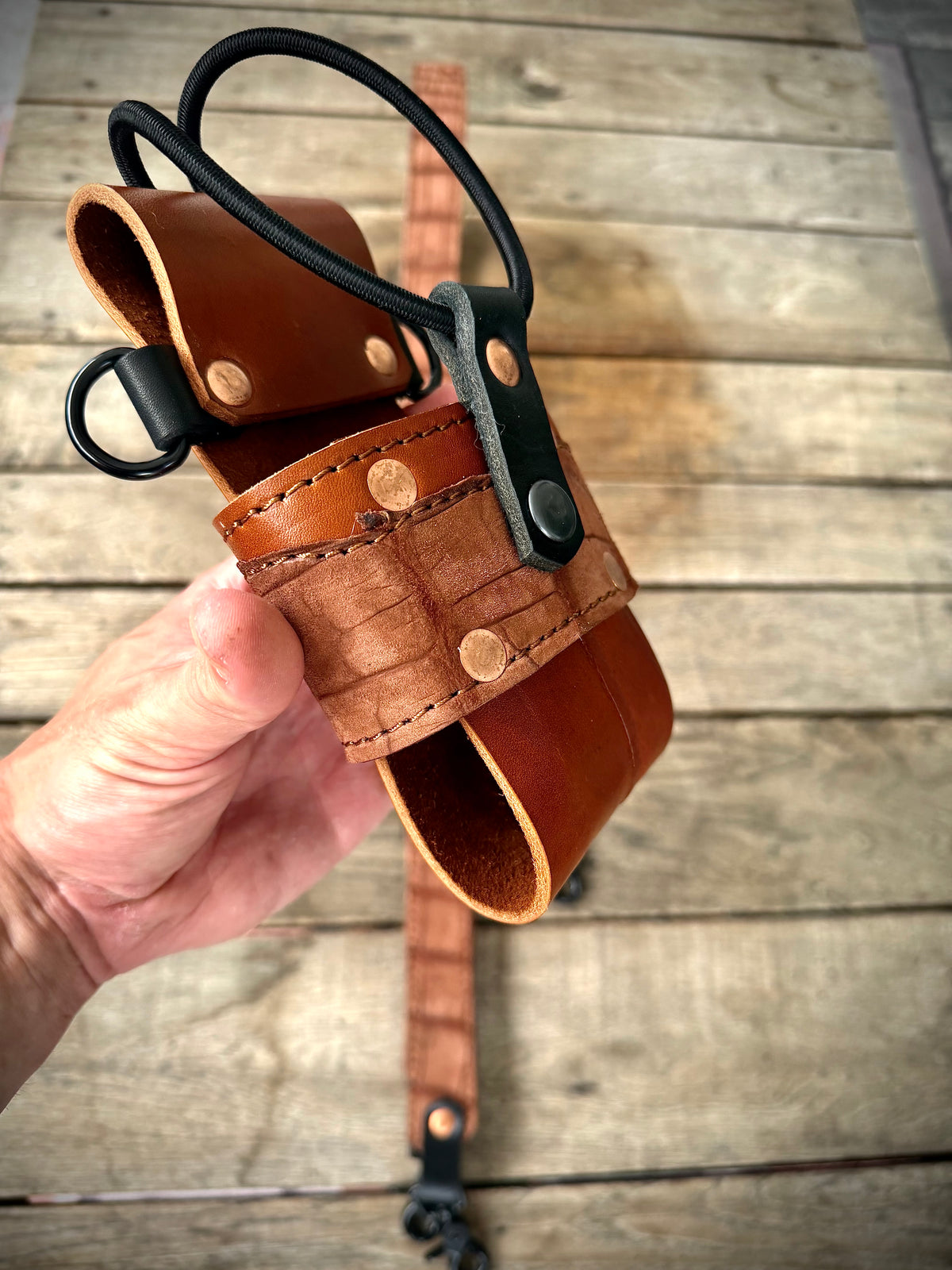 The Dust Gator | Genuine American Alligator Leather Radio Strap