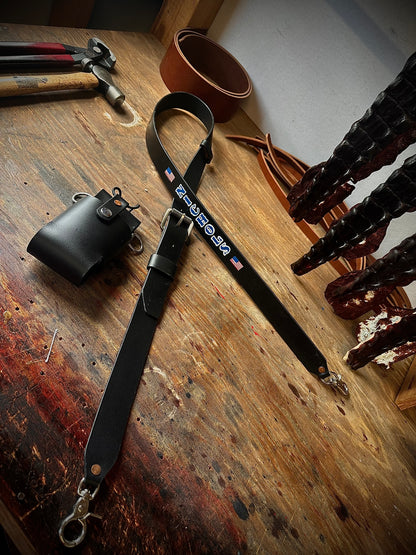 “SEMI PRO” CUSTOM LEATHER RADIO STRAP