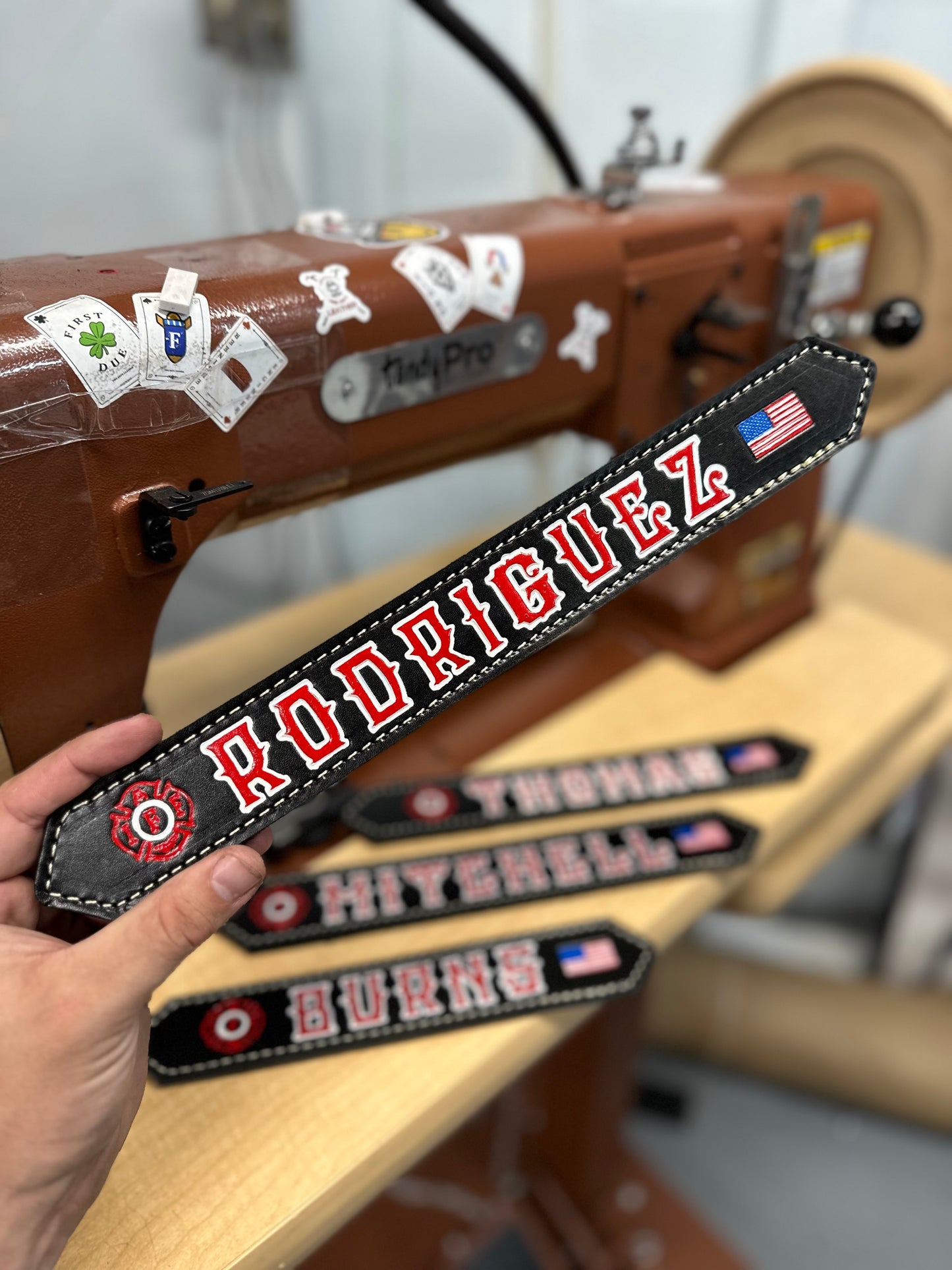 LEATHER GEAR LOCKER TAGS