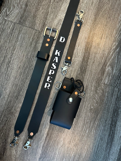 “SEMI PRO” CUSTOM LEATHER RADIO STRAP