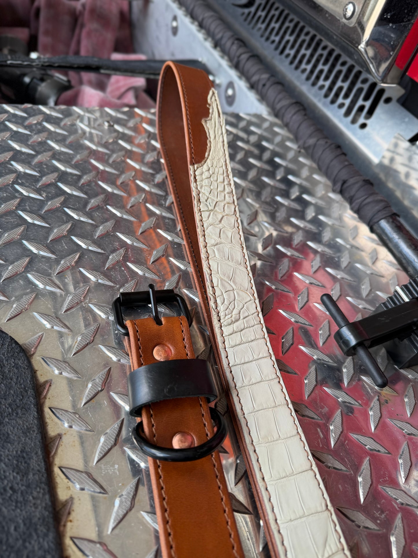 The Ghost - Genuine American Alligator Radio Strap | Bone Gator | Limited Edition