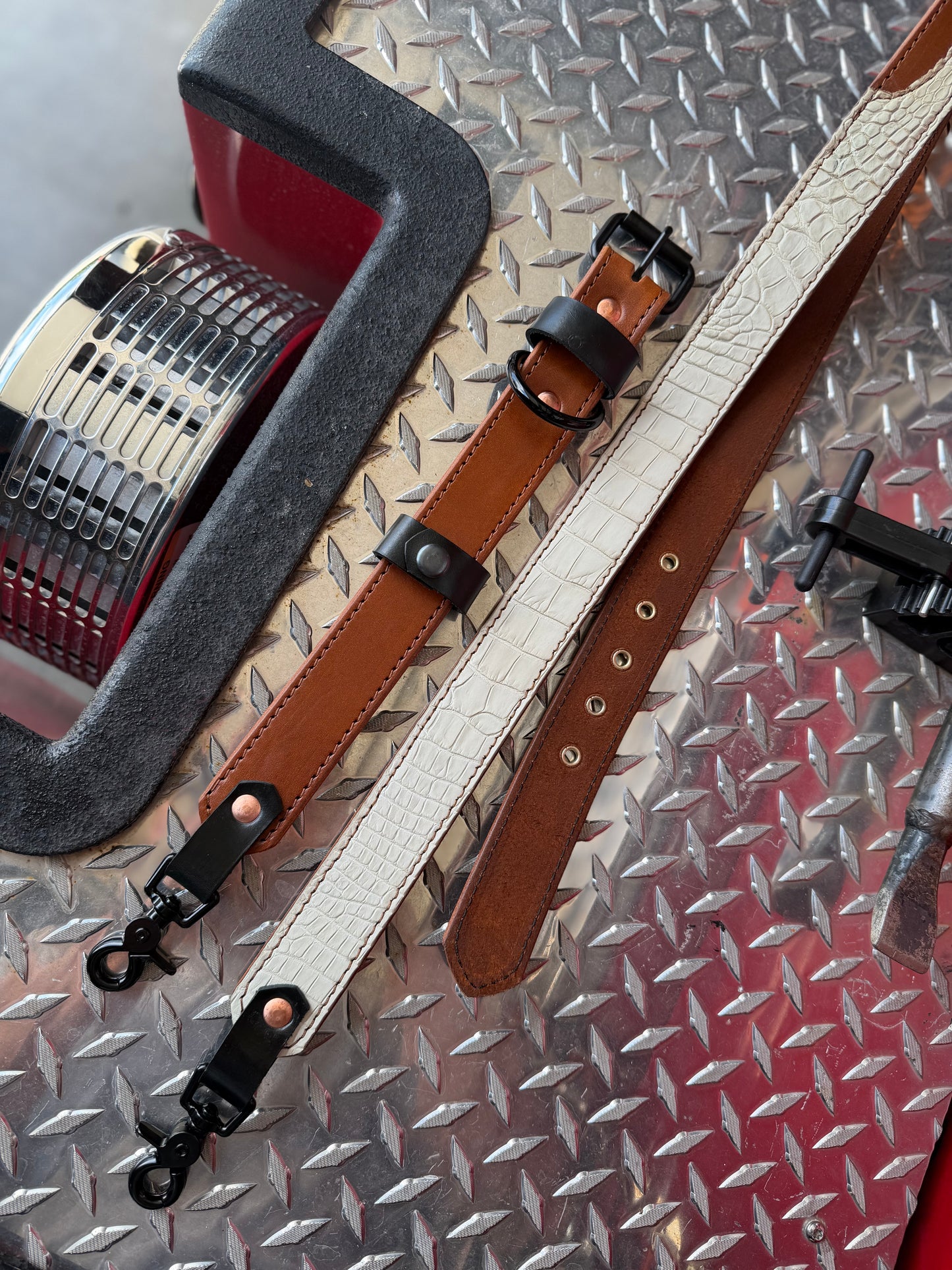 The Ghost - Genuine American Alligator Radio Strap | Bone Gator | Limited Edition