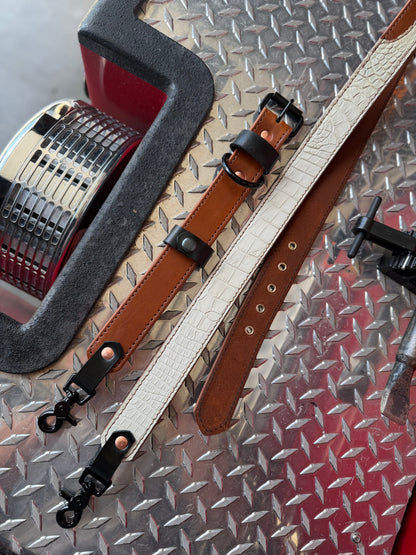 The Ghost - Genuine American Alligator Radio Strap | Bone Gator | Limited Edition