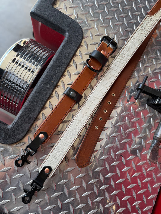 The Ghost - Genuine American Alligator Radio Strap | Bone Gator | Limited Edition