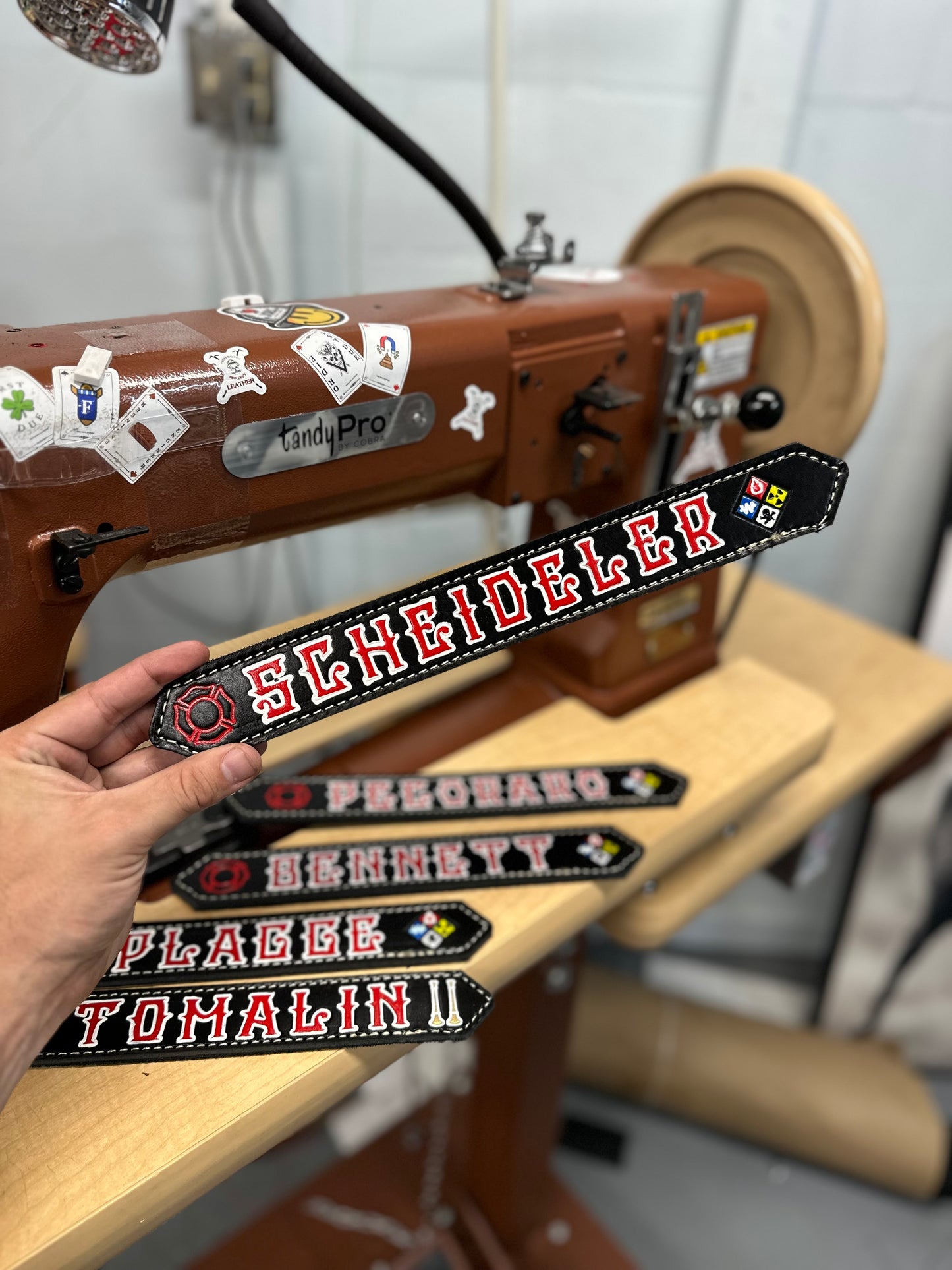 LEATHER GEAR LOCKER TAGS