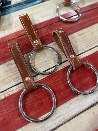 PRE ORDER - SADDLE BROWN LEATHER STITCHED EXTRICATION / TRUCK BELT