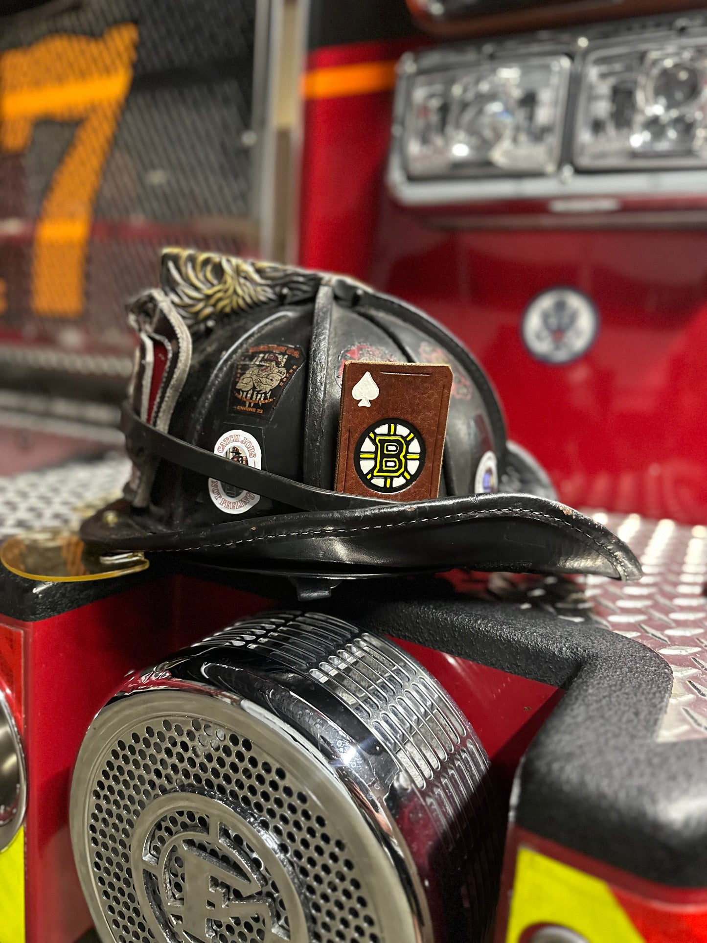 CUSTOM TEAM FIREFIGHTER HELMET CARDS