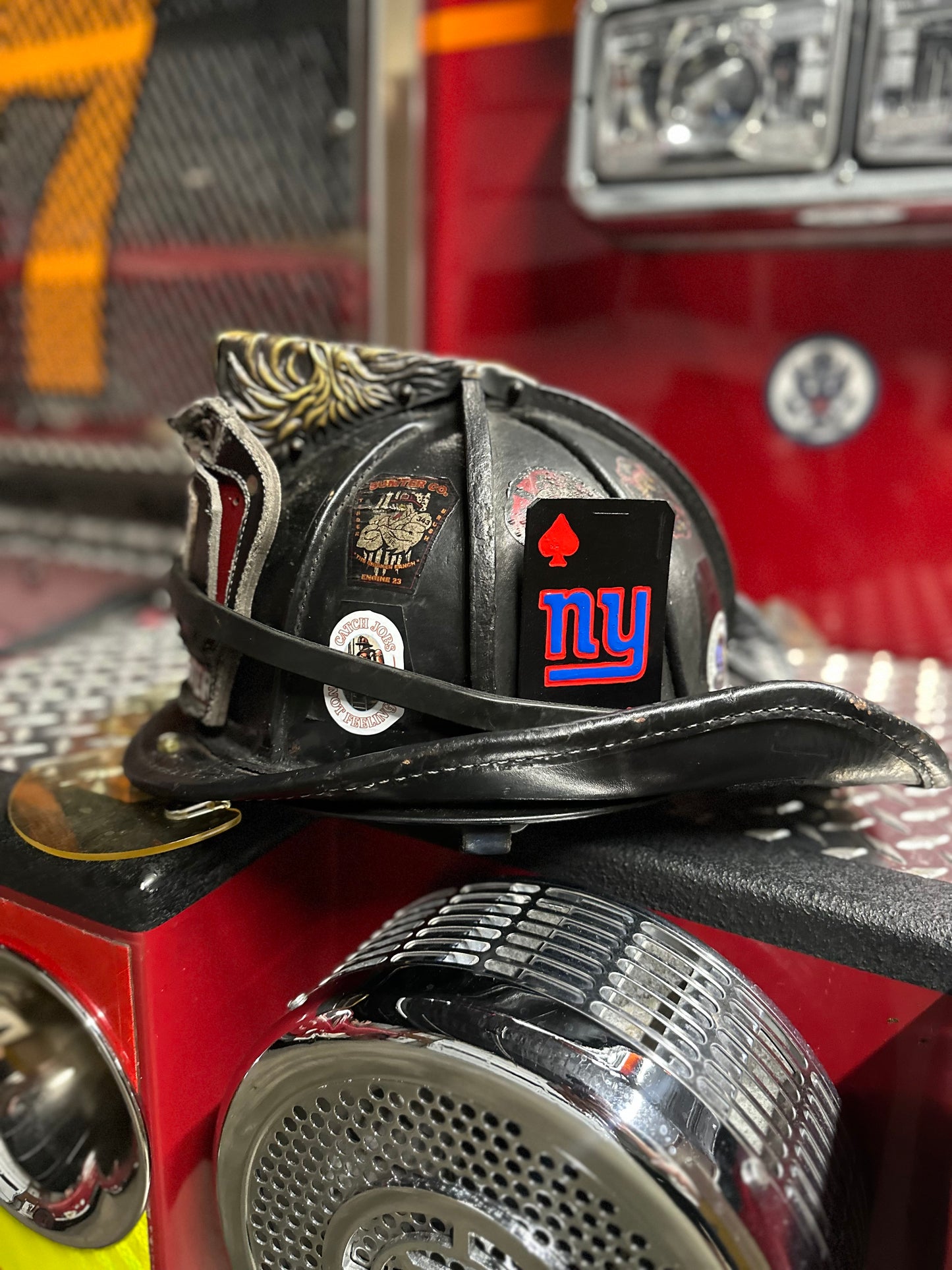 CUSTOM TEAM FIREFIGHTER HELMET CARDS