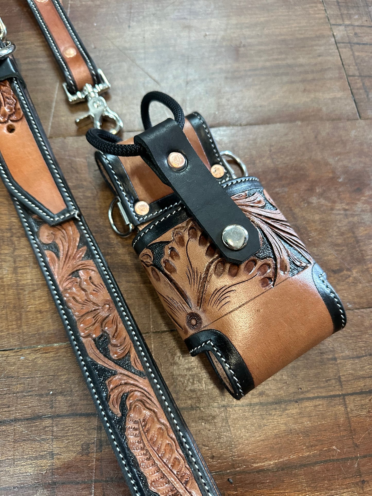 TOOLED CUSTOM RADIO STRAP SET NO. 2