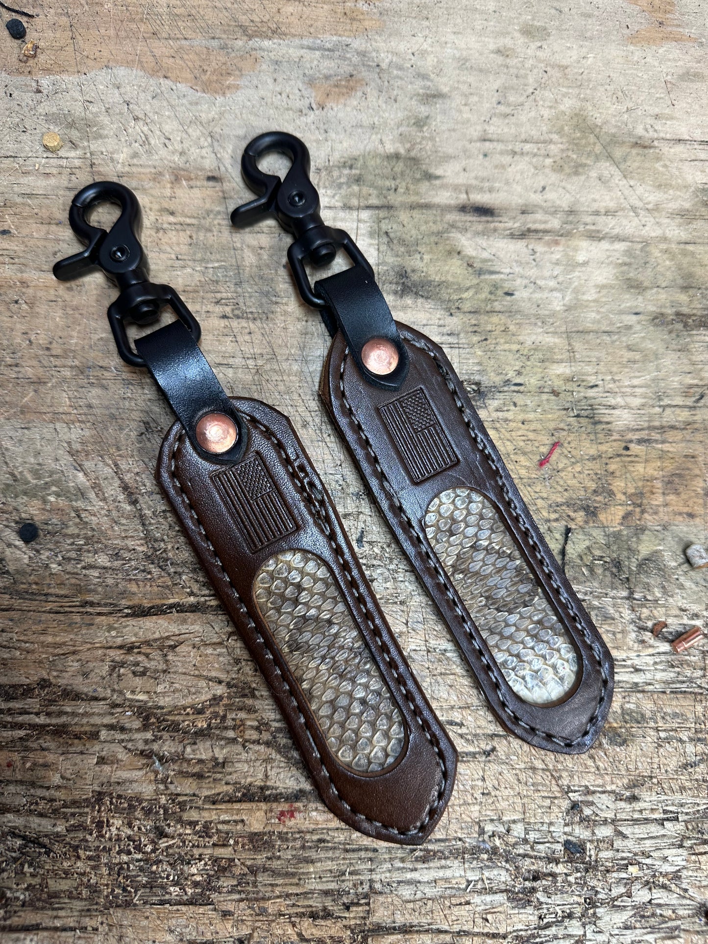 GENUINE RATTLE SNAKE KEYCHAIN