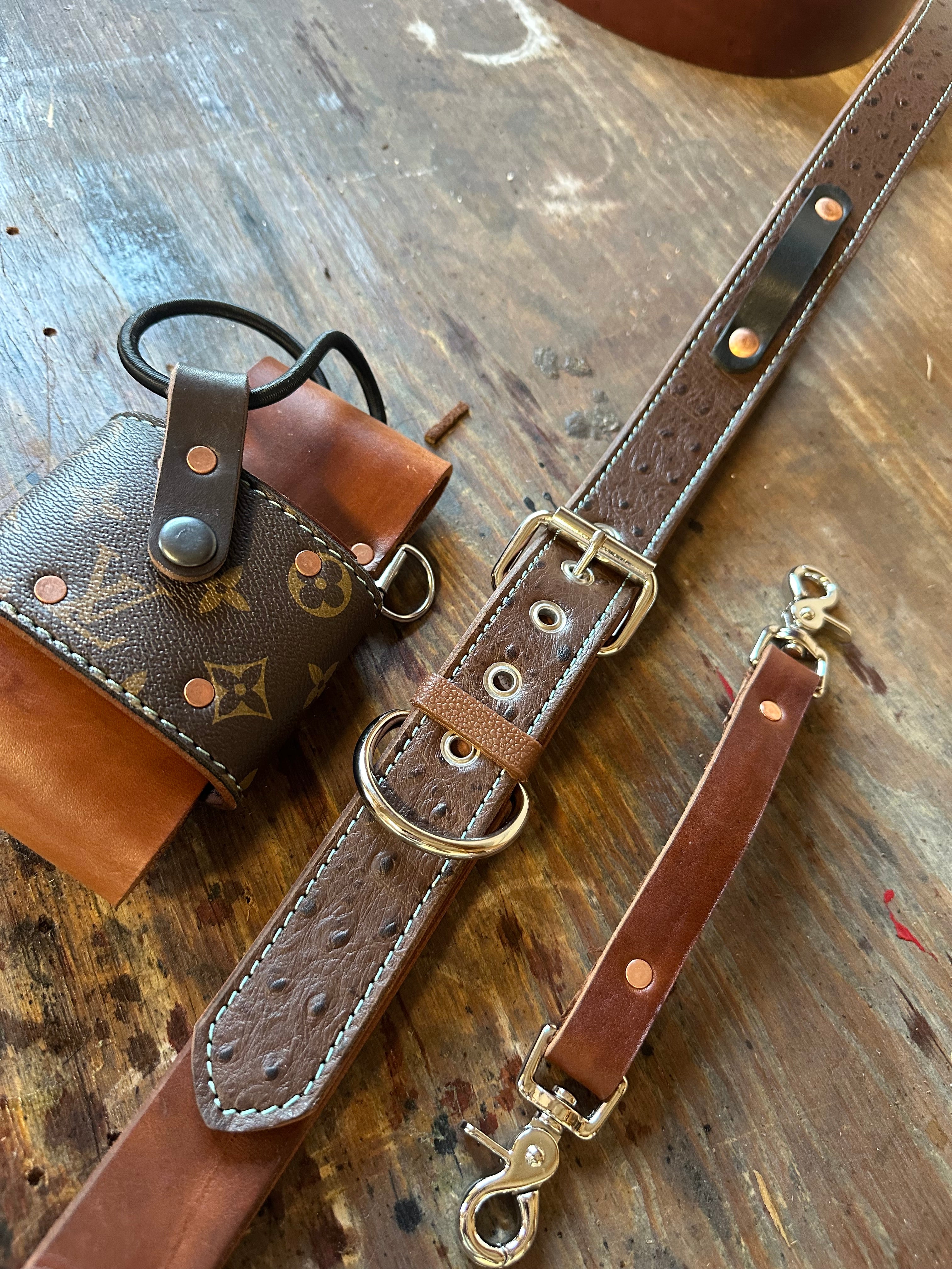 Designer Monogram x Ostrich Strap Set – FIRE DEPT. LEATHER