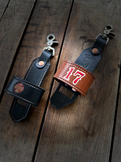 “FAT STRAP” Leather Inverted flashlight holder