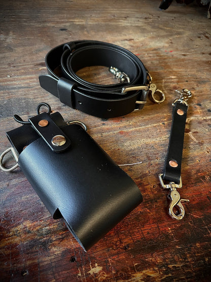 “SEMI PRO” CUSTOM LEATHER RADIO STRAP