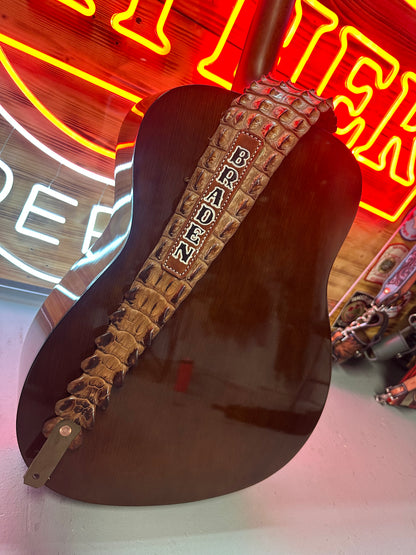 CROCODILE GUITAR STRAP