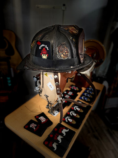 Catchin' Jobs - Leather Helmet Card