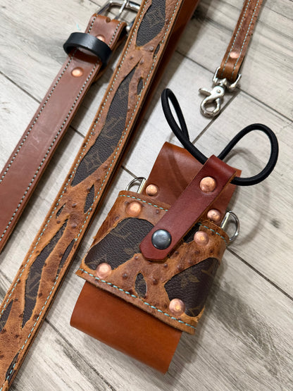 THE HIGH ROLLER – Designer × Ostrich Radio Strap Set