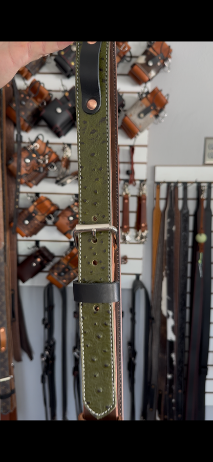 Designer Monogram x GREEN Ostrich Strap Set
