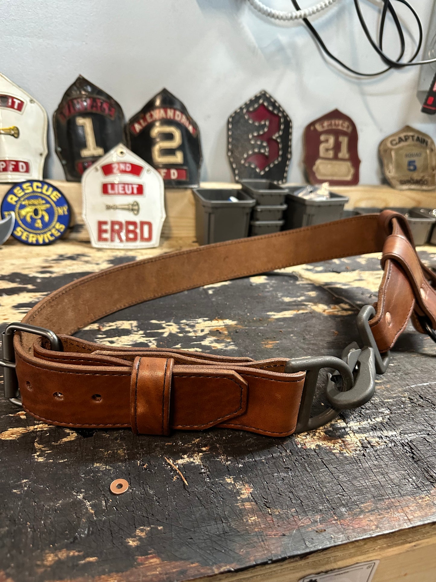 LEATHER TRUCK/BUNKER BELT