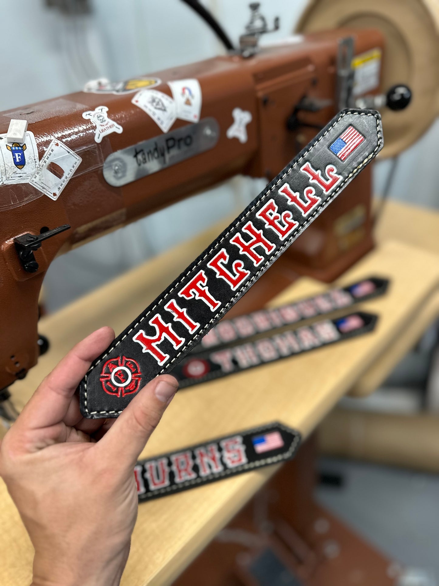 LEATHER GEAR LOCKER TAGS