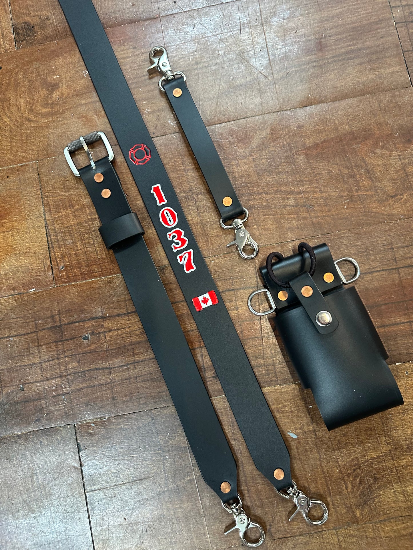 “SEMI PRO” CUSTOM LEATHER RADIO STRAP