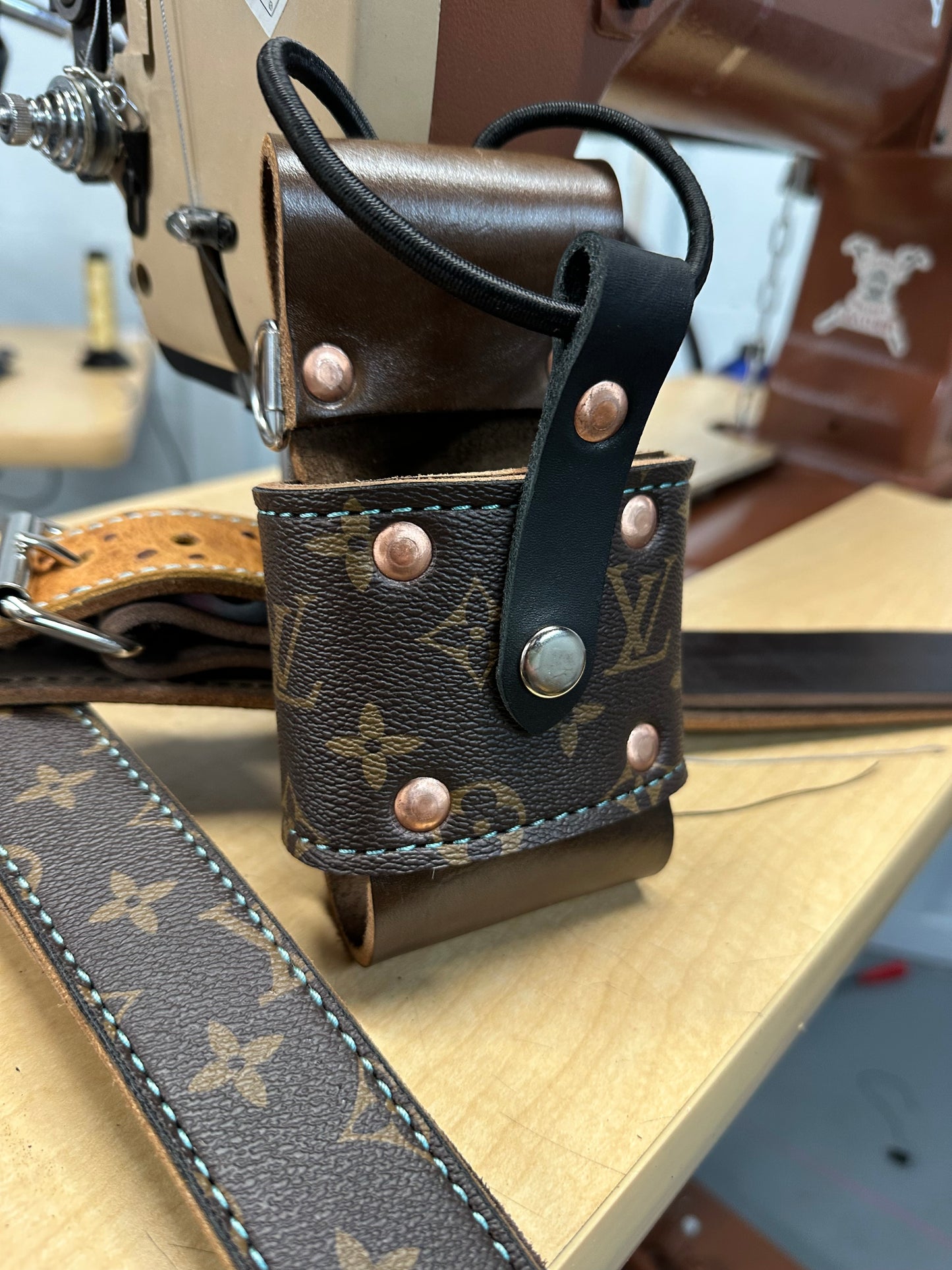 PRE-ORDER - LV OSTRICH RADIO STRAP SET