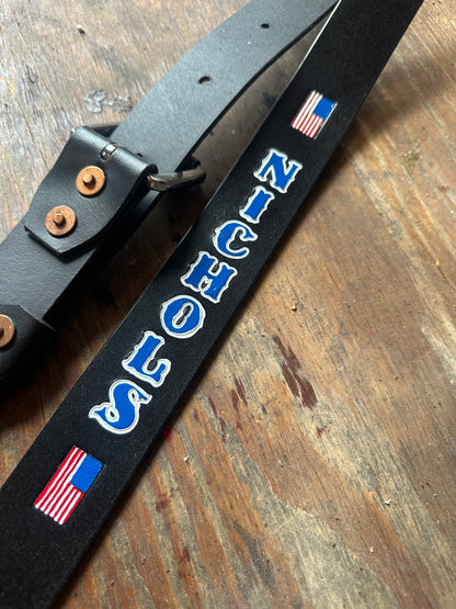 “SEMI PRO” CUSTOM LEATHER RADIO STRAP