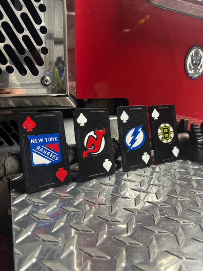 CUSTOM TEAM FIREFIGHTER HELMET CARDS