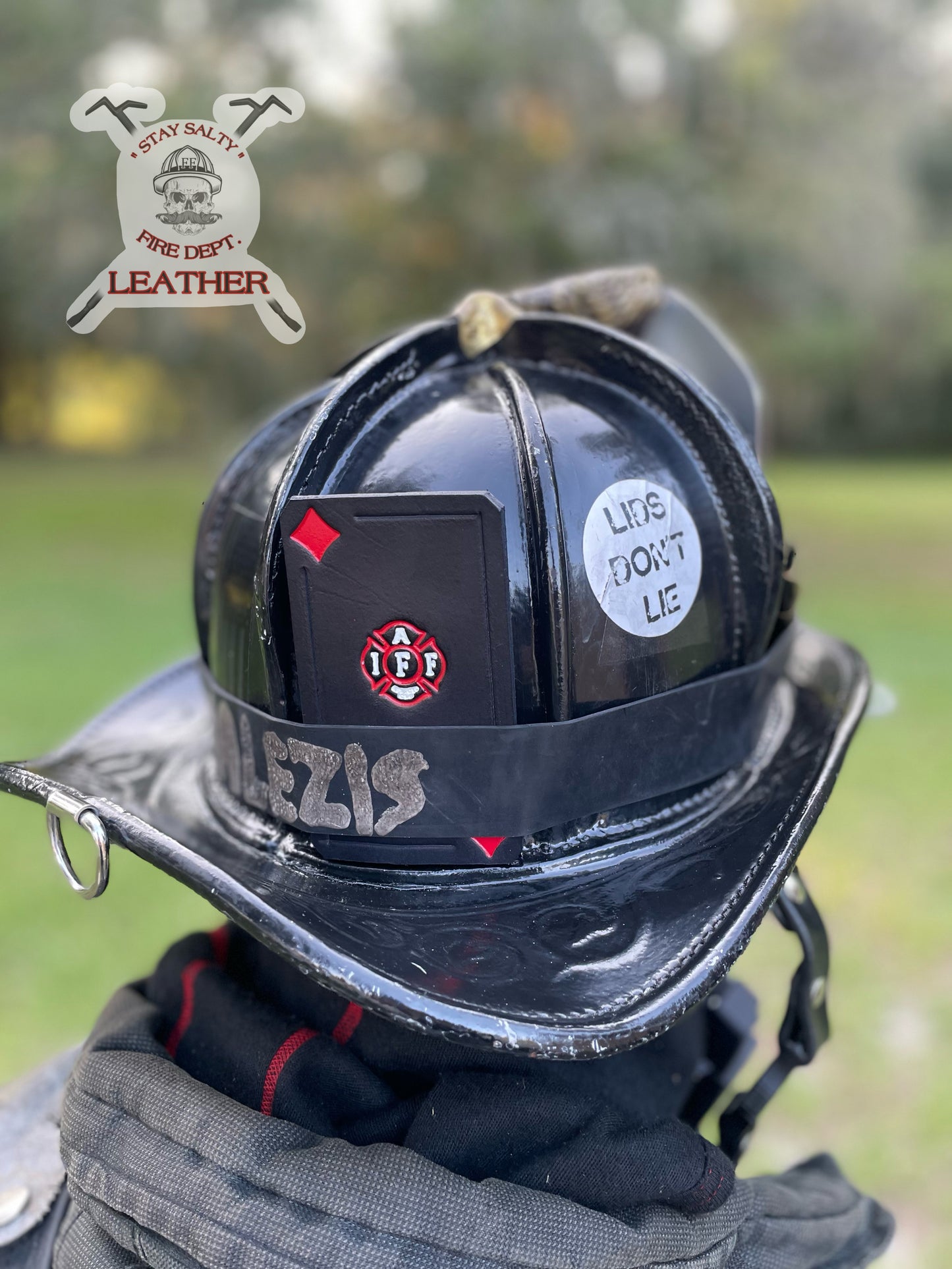 “IAFF” HELMET CARD