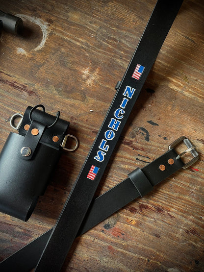 “SEMI PRO” CUSTOM LEATHER RADIO STRAP
