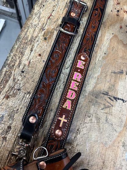 “NEW” TOOLED CUSTOM RADIO STRAP SET