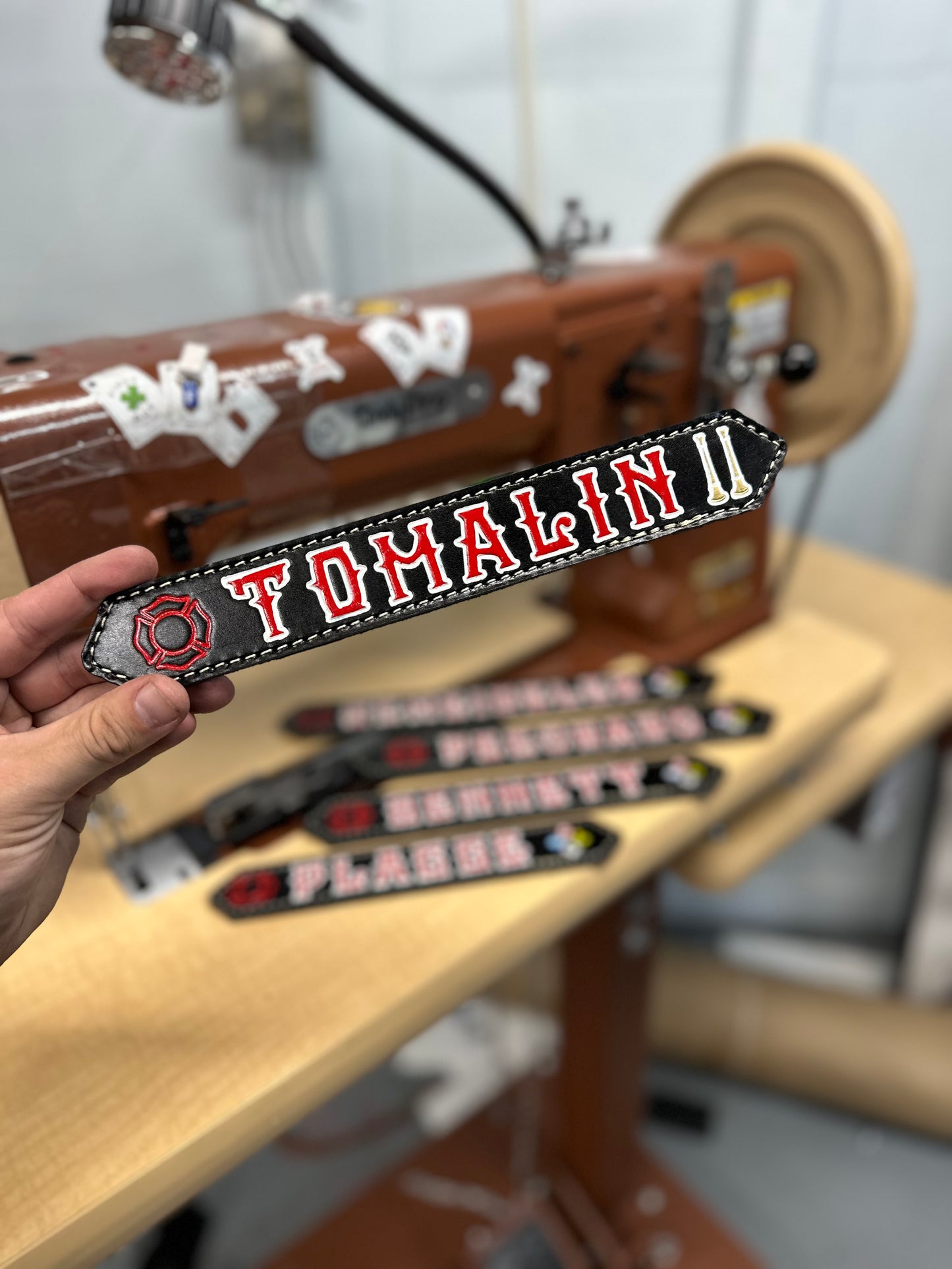 LEATHER GEAR LOCKER TAGS