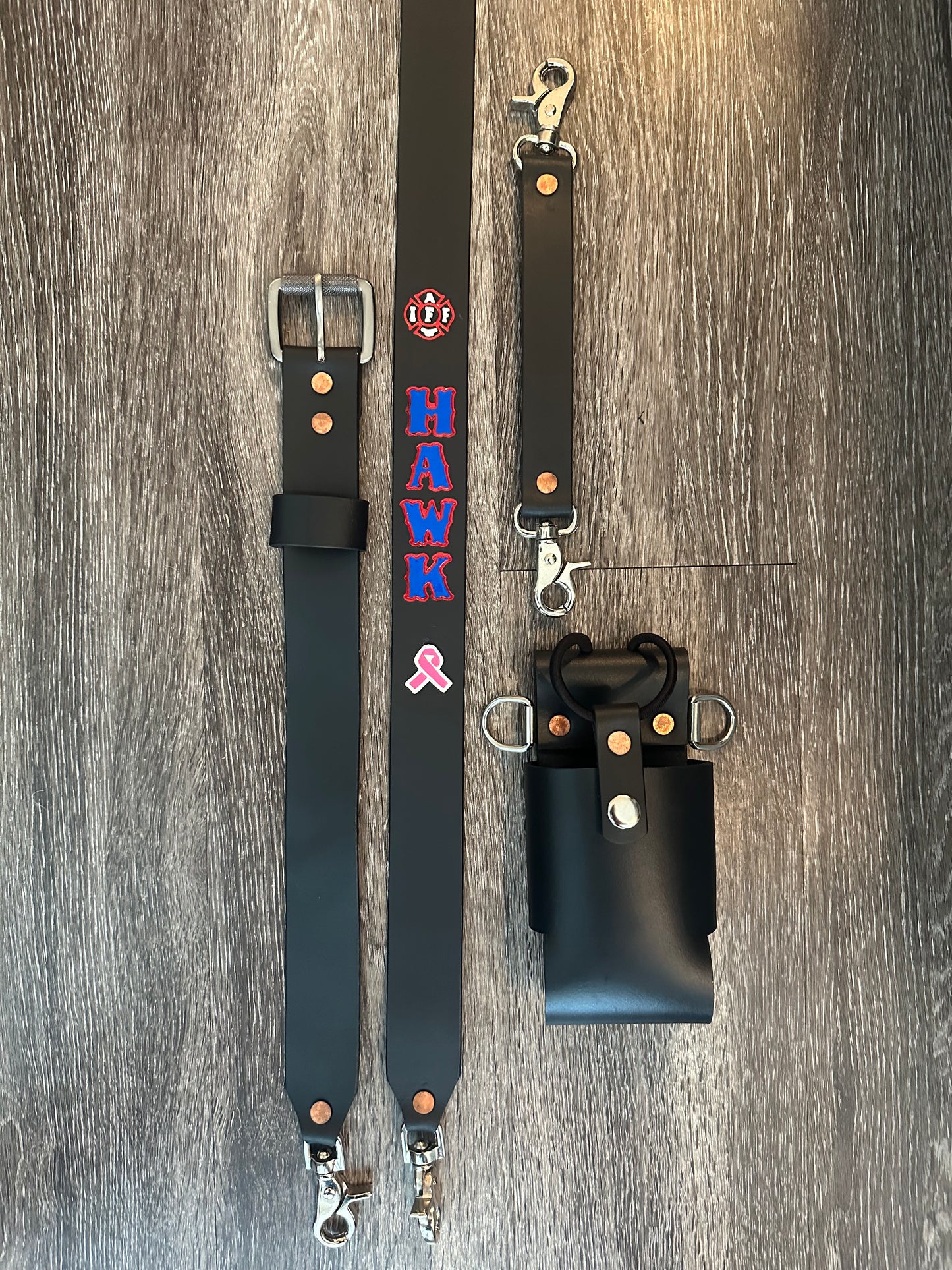 “SEMI PRO” CUSTOM LEATHER RADIO STRAP