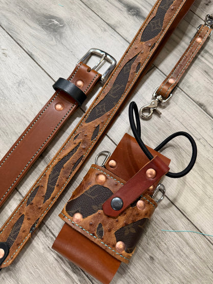 THE HIGH ROLLER – Designer × Ostrich Radio Strap Set
