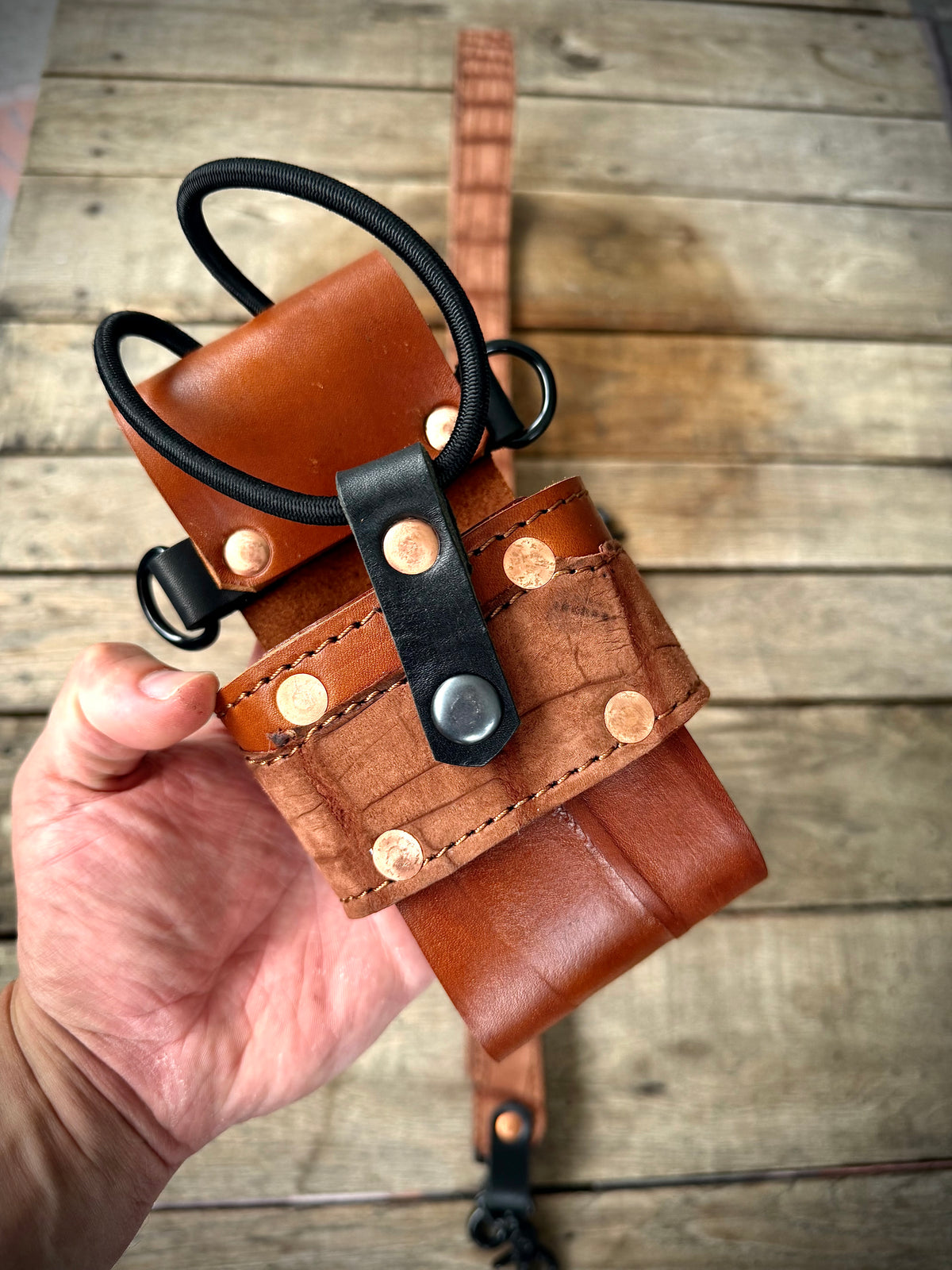 The Dust Gator | Genuine American Alligator Leather Radio Strap