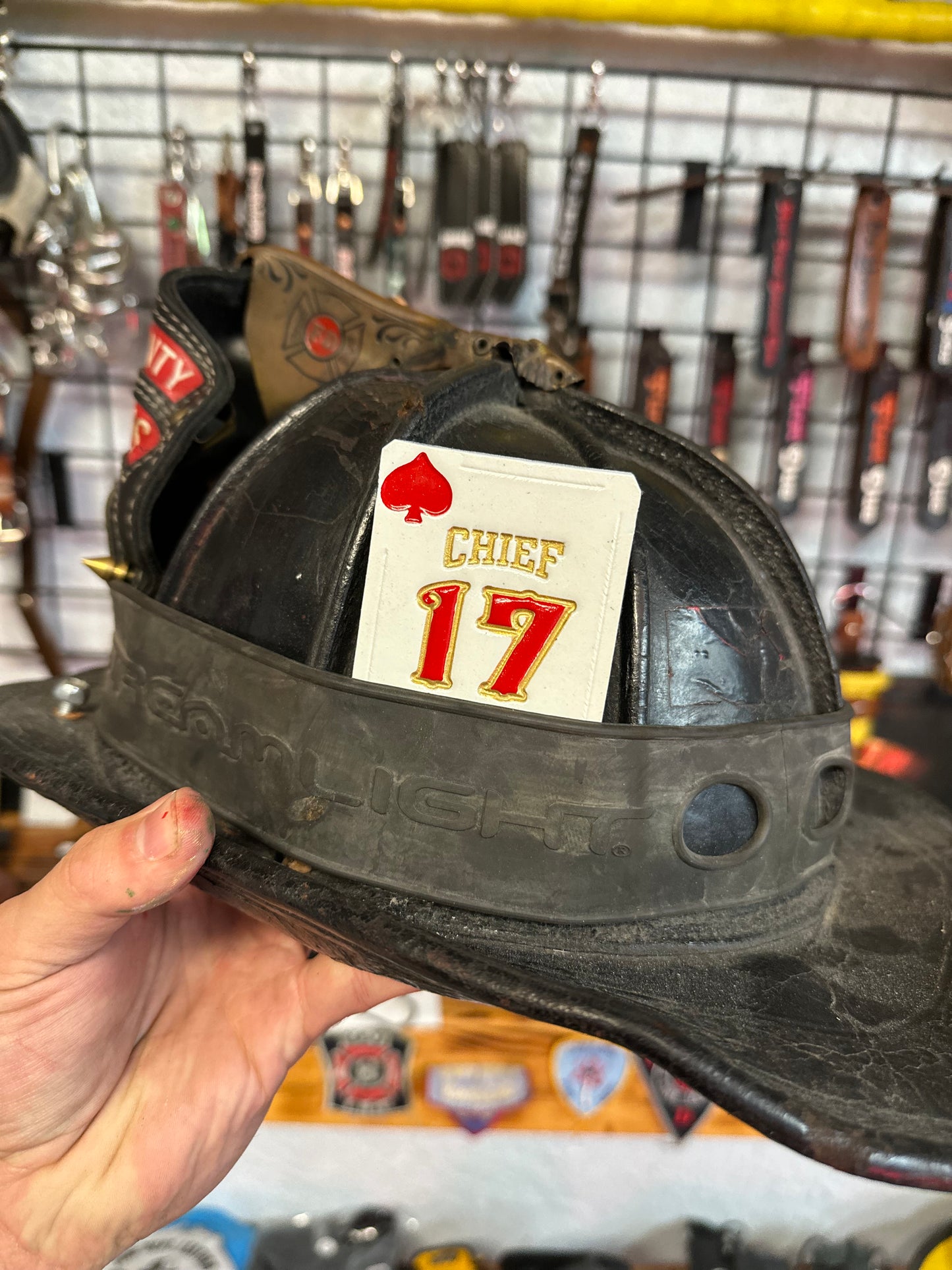 COLORED CUSTOM HELMET CARDS