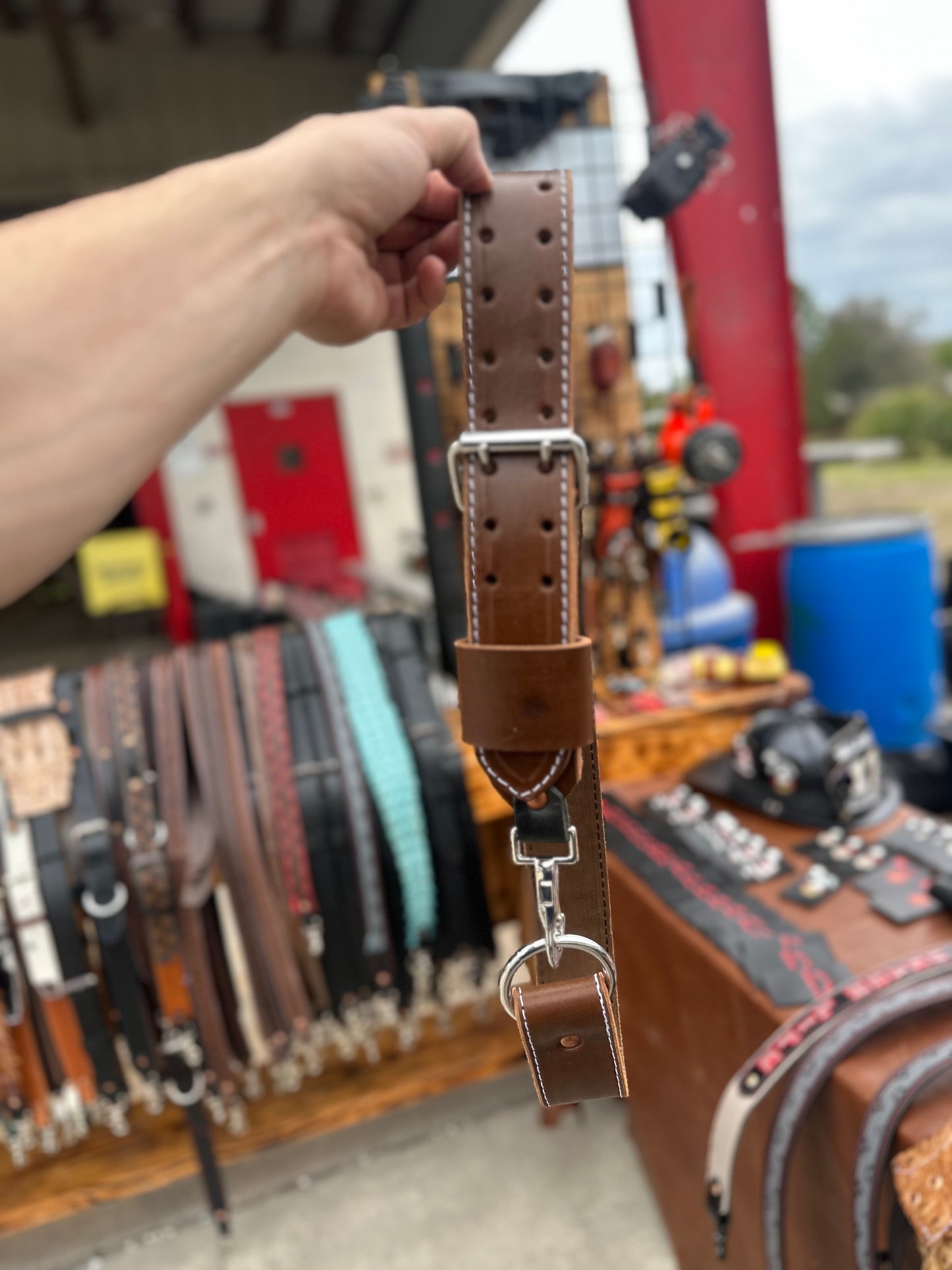 BROWN LEATHER - TRUCK BELT