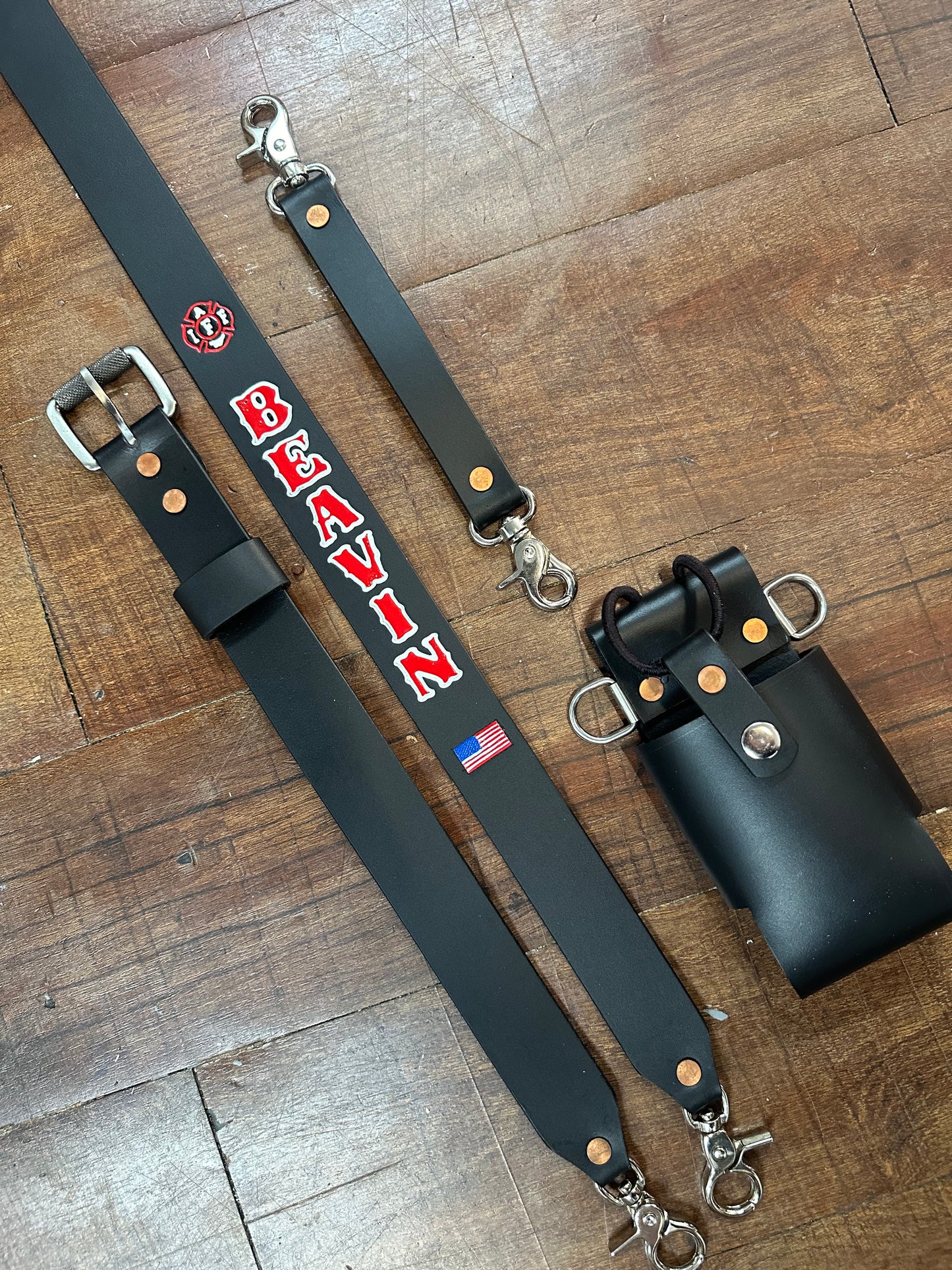 “SEMI PRO” CUSTOM LEATHER RADIO STRAP