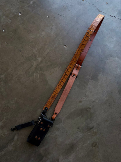 Genuine Gator Strap Set - Tan - Ready To Ship
