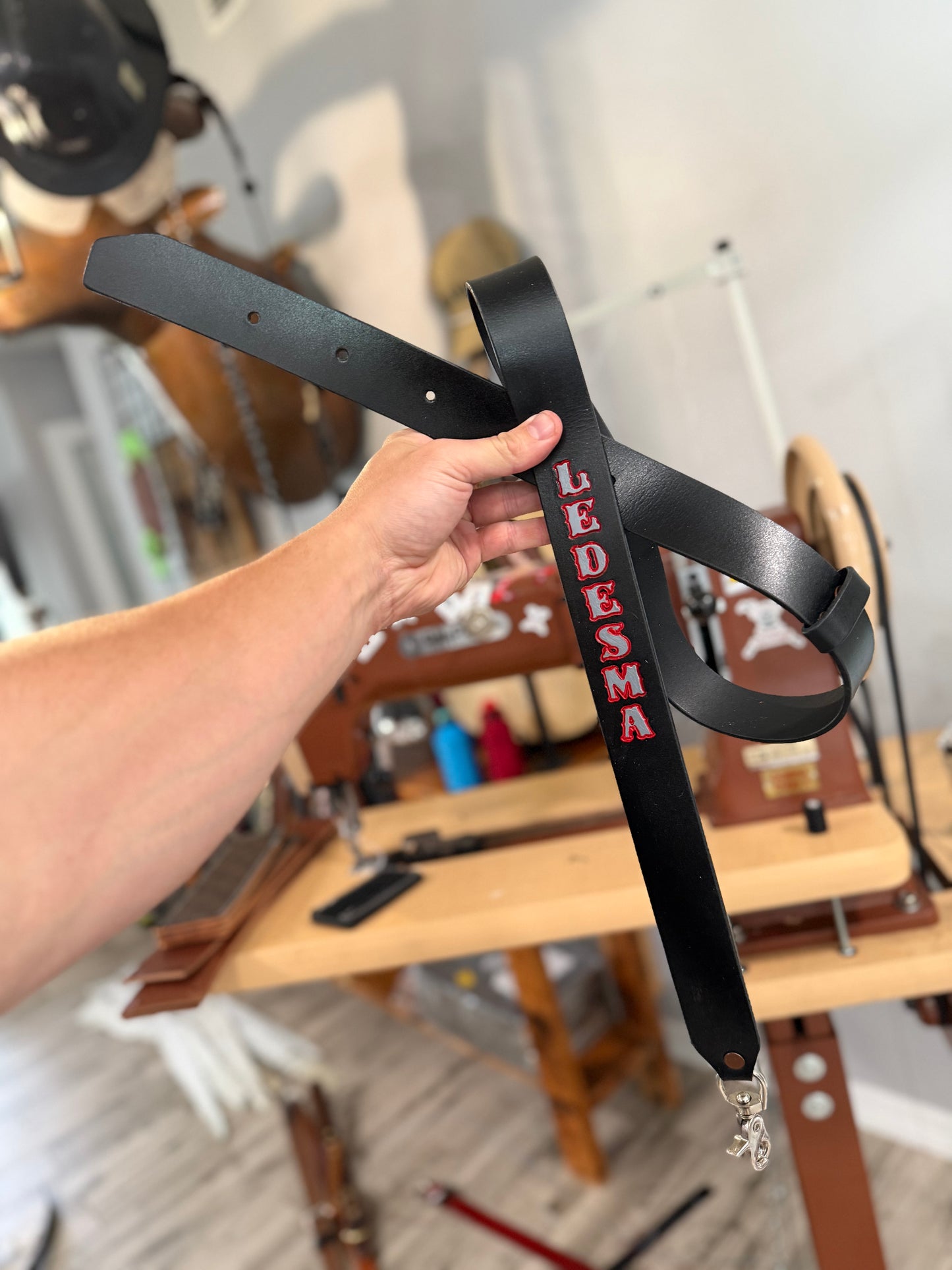 “SEMI PRO” CUSTOM LEATHER RADIO STRAP
