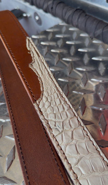 The Ghost - Genuine American Alligator Radio Strap | Bone Gator | Limited Edition