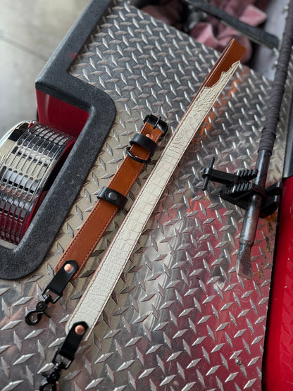 The Ghost - Genuine American Alligator Radio Strap | Bone Gator | Limited Edition