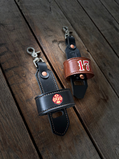 “FAT STRAP” Leather Inverted flashlight holder