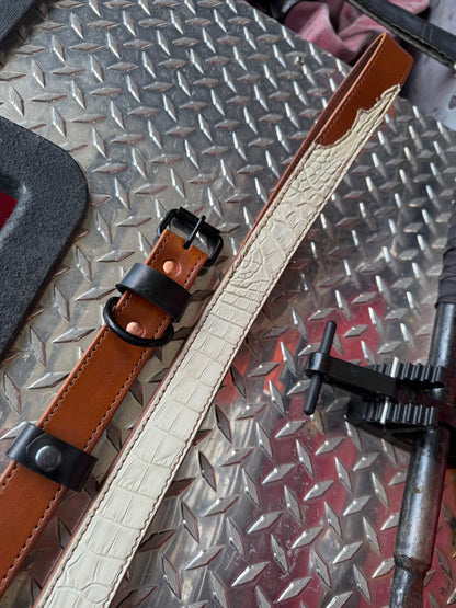 The Ghost - Genuine American Alligator Radio Strap | Bone Gator | Limited Edition