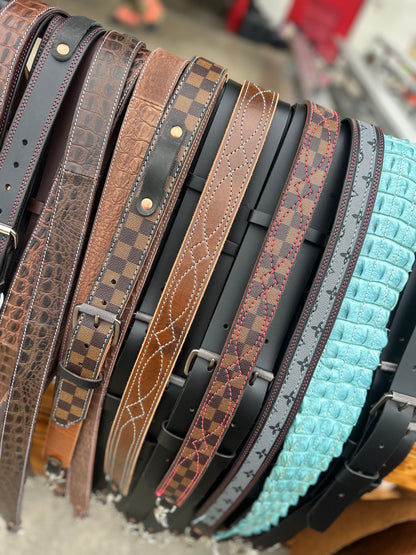 Designer Monogram Checkered radio Strap Only