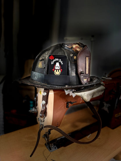 Catchin' Jobs - Leather Helmet Card