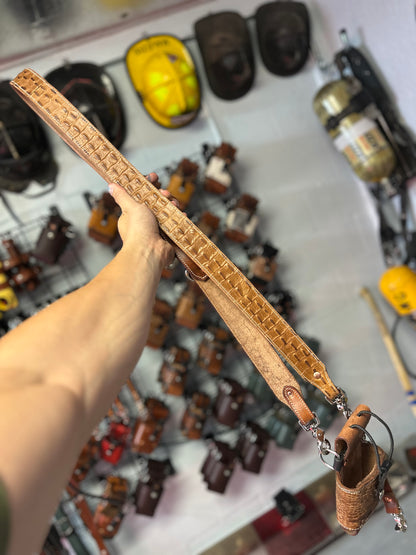 CROCODILE PRINT STRAP SET