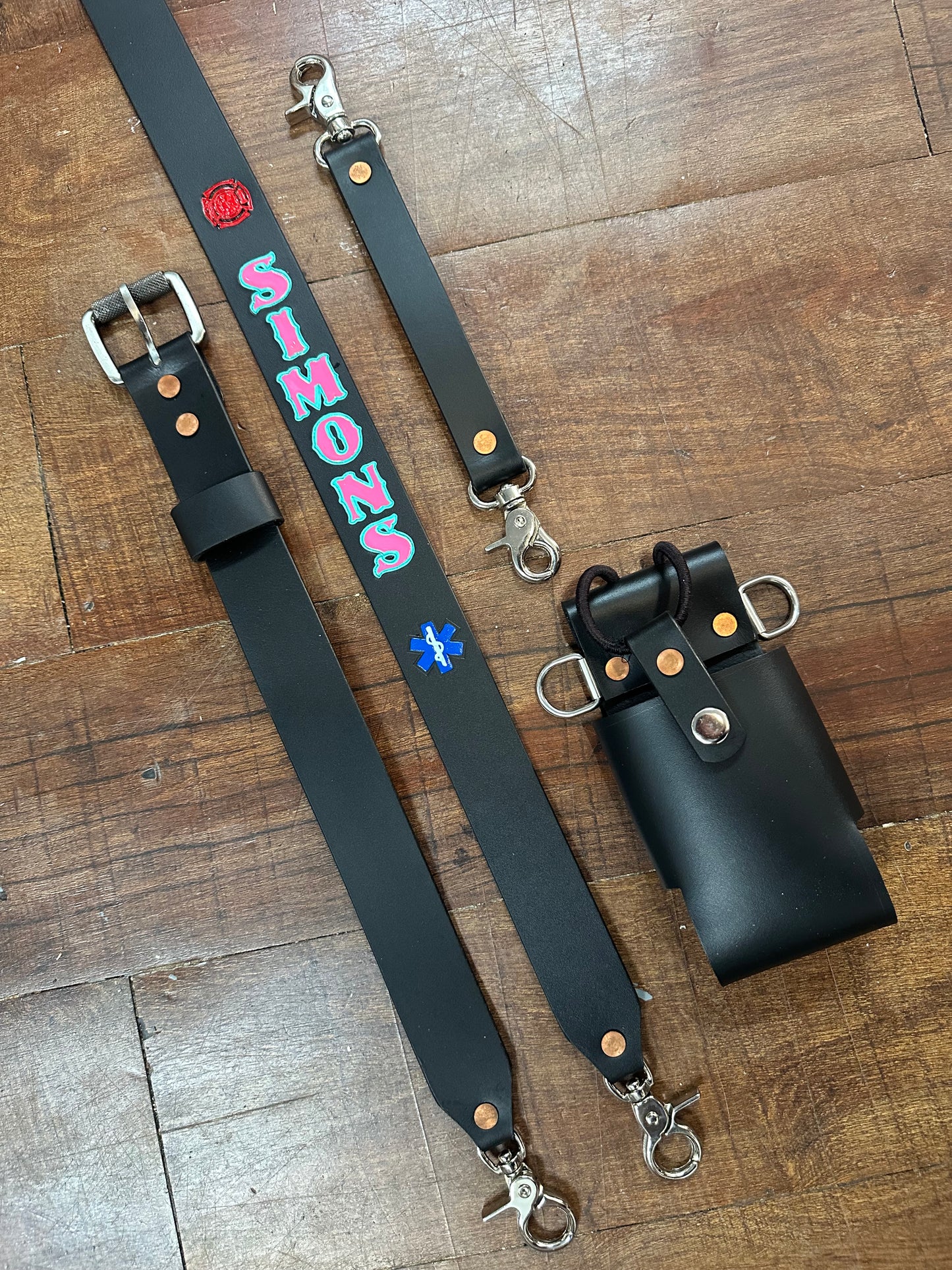 “SEMI PRO” CUSTOM LEATHER RADIO STRAP