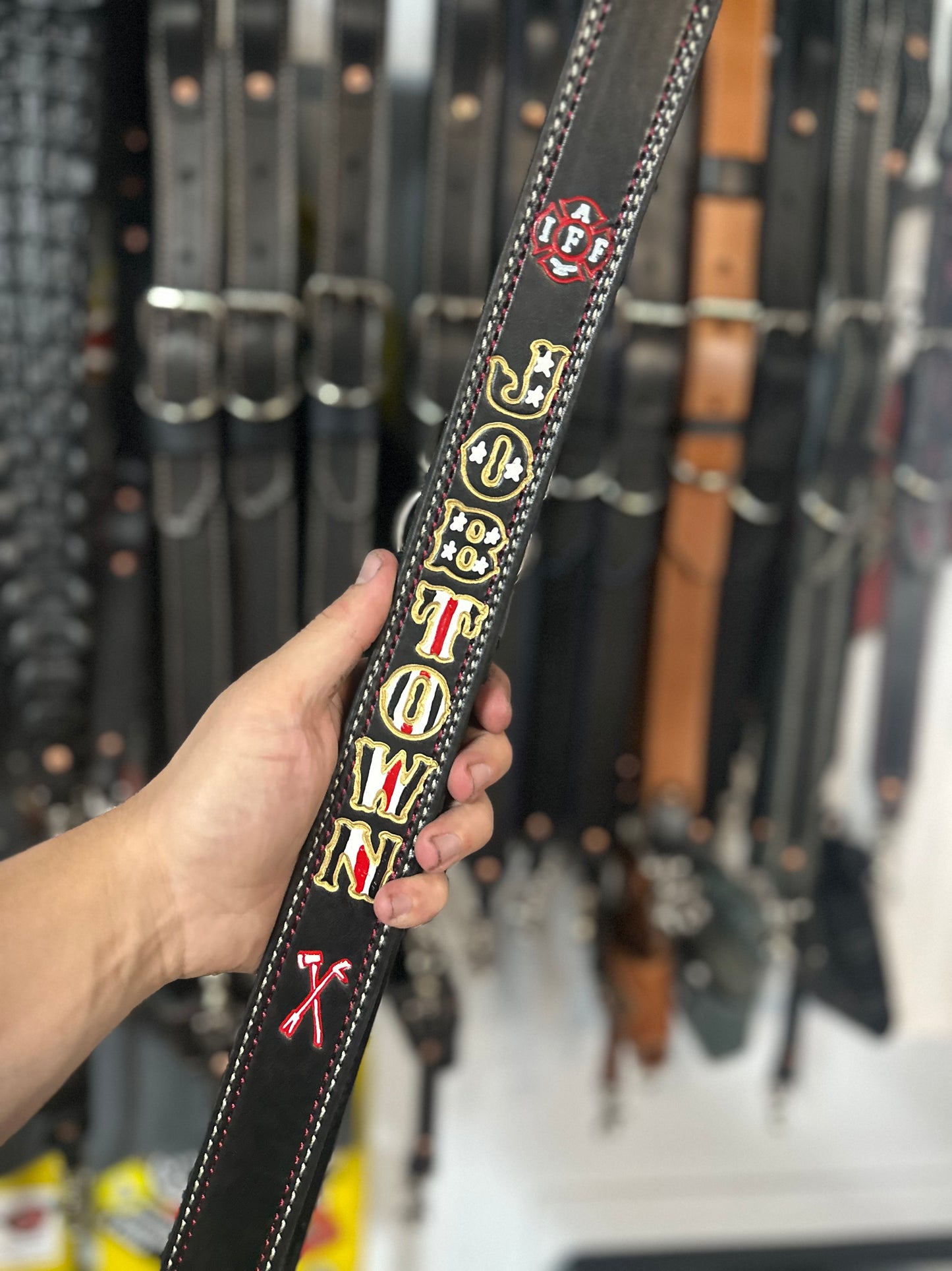 HEAVY HITTER “THIN RED LINE EDITION”  RADIO STRAP SET