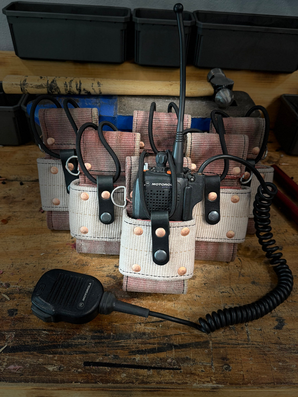 Genuine Fire Hose Radio Holder
